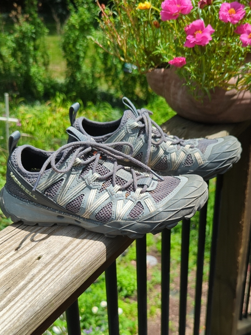 Merrell Grey and Light Grey Trail Shoes